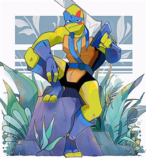 rottmnt leo fanart|rottmnt leo artwork.